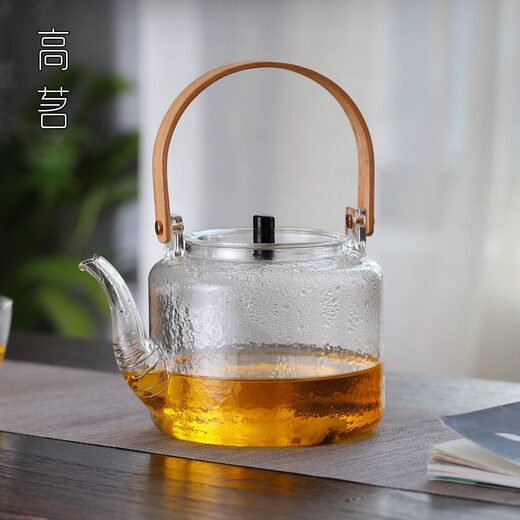 Gaoming (gaoming) 2025 new style steaming dual-purpose tea kettle electric ceramic stove special glass kettle high temperature resistant tea kettle lifting kettle household Qingquan kettle
