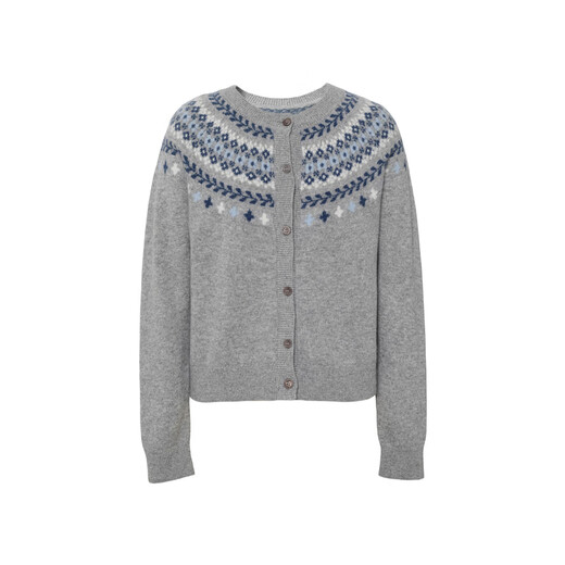 Eifini eifini eifini retro fashionable knitted cardigan 2025 winter new Korean style top gray pre-sale January 17th M