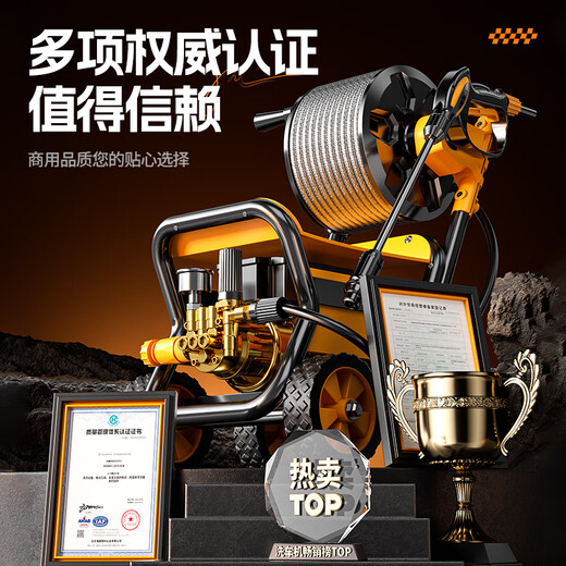 WITTMANN car washing machine commercial high-pressure water gun for floor cleaning 4200W overpressure M9 (pure copper connector) + 20m pipe