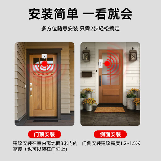 Huili's welcome voice prompter reminds people to come in, doorbell induction welcome device, small speaker, in-store announcer, recording and charging model