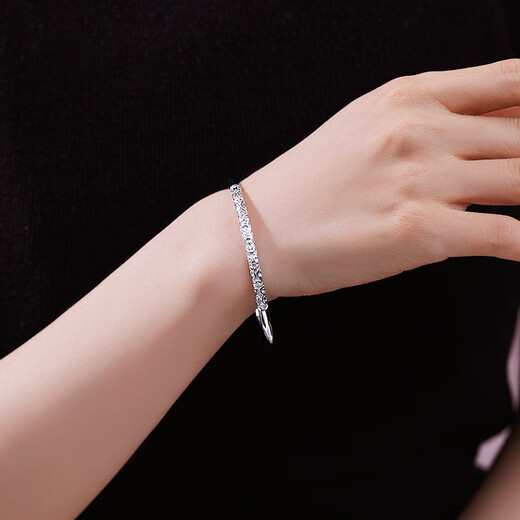 Meluxe Pt950 platinum bracelet platinum bracelet for women birthday gift for girlfriend about 26.94g-58mm