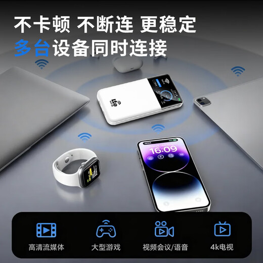 CoolMixing Mobile Portable 5G Wireless Network Gigabit Pre-Storage Free 3C Certified Power Bank wifi6 Portable Car Broadband 2025 New WiFi Unlimited Traffic National Universal Power Bank Model 5G King Edition 3C Certified/1W mAh Super Long Battery Life