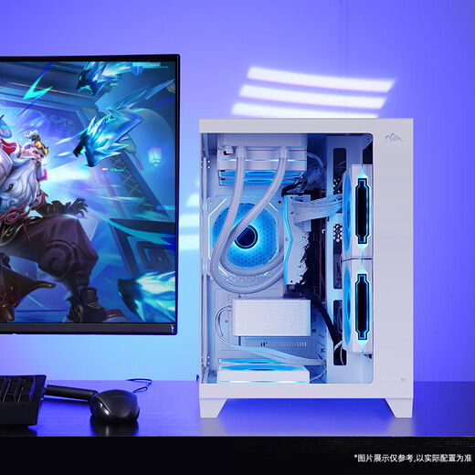 Inno3D RTX5060 host new product 5700X AMD R7 5700X/5050/RTX5060Ti Delta mobile gaming computer host desktop complete machine diy assembly machine R7 5700X+RTX5060TI white丨Configuration six