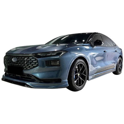 Litian is suitable for Ford 22 new Mondeo modified with lighted small surround exterior decoration parts front lip rear lip side skirt front lip + side skirt + rear lip tanzanite blue suit Ford Mondeo