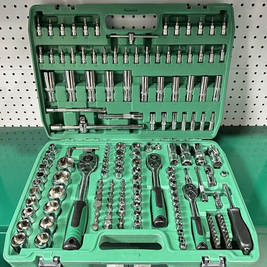Junpo 150-piece set 72-tooth auto repair tool set car repair set socket wrench combination tool repair tool 161-piece 72-tooth repair shop used out replacement
