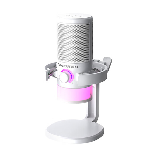 TAKSTAR GX3 computer microphone game noise reduction microphone live recording wired radio microphone usb mobile phone computer desktop laptop online class karaoke white official standard (SF Express)