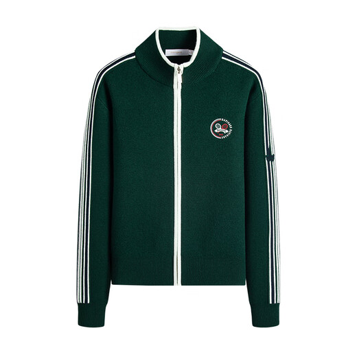 Navikel Italian dinghy 25 autumn and winter new women's stand-up collar knitted cardigan striped sweater jacket 2334095511