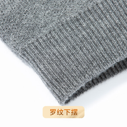 Rich 94.6 sheep wool autumn and winter middle-aged thickened warm V-neck knitted cardigan jacket men's wool sweater for men