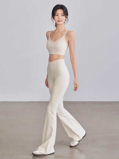 British Next Road co-branded sports suit for women summer 2025 new fitness Pula improves elasticity yoga wear naked crystal powder pants S