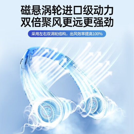 NOHON hanging neck fan portable mini fan hanging neck lazy bass student dormitory office high wind rechargeable fan