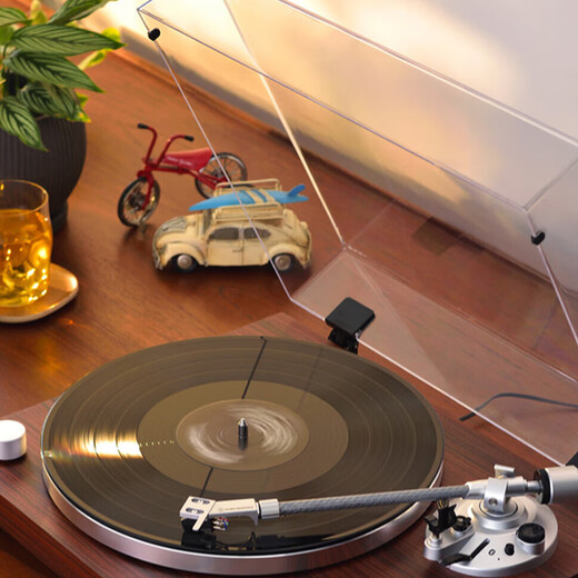 Marshall ACTON III Speaker Blue + Audio-Technica AT-LPW50BT Rosewood Decoration Bluetooth Wireless Vinyl Record Player