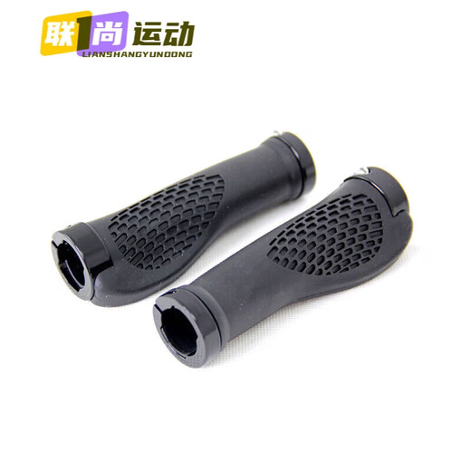 Drilled bicycle handlebar cover, mountain bike handlebar, dead fly aluminum alloy rubber handlebar cover, non-slip handlebar cover, comfortable grip, flat handlebar cover, black (tool)