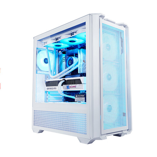 骨伽【大乘风MX600白色+灵境V2 PRO 4正叶+2反叶】 快折式机箱 / ARGB无限镜风扇