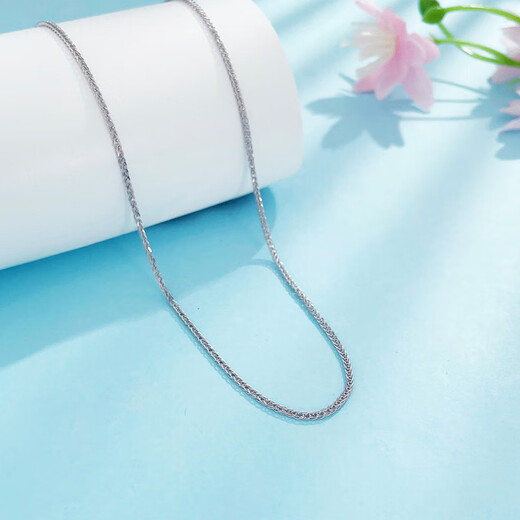 Laomiao Pt950 platinum necklace plain chain O-shaped plain Chopard chain platinum 2025 new style gift for girlfriend and wife birthday gift platinum O-shaped chain about 6.32g