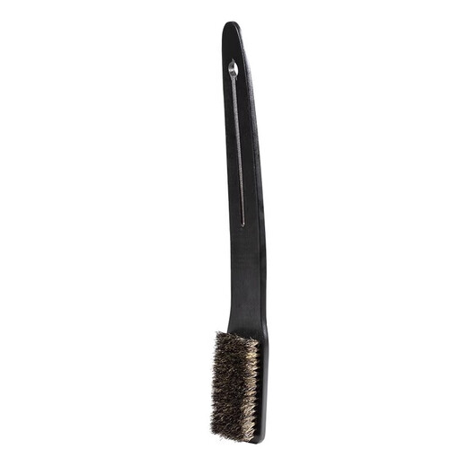 Boar bristle bath brush bath brush body dry brush back rub mud bath long handle bath back brush black