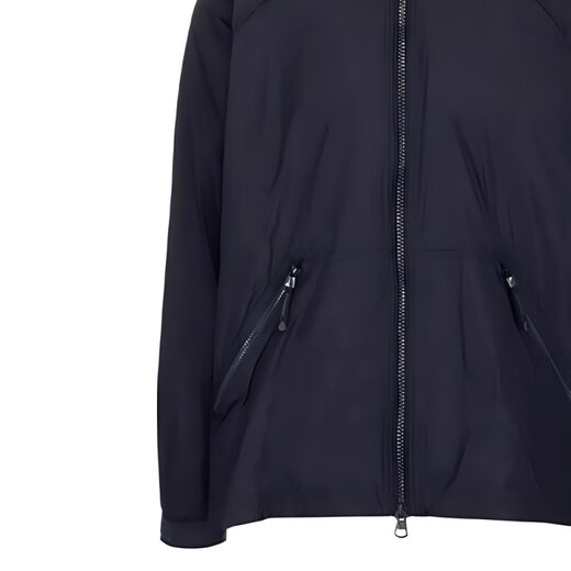 博柏利（BURBERRY）新年礼物BurbrrySS23纯色拉链徽标连帽长袖夹克外套男款海军蓝 海军蓝男女同款 均码 46