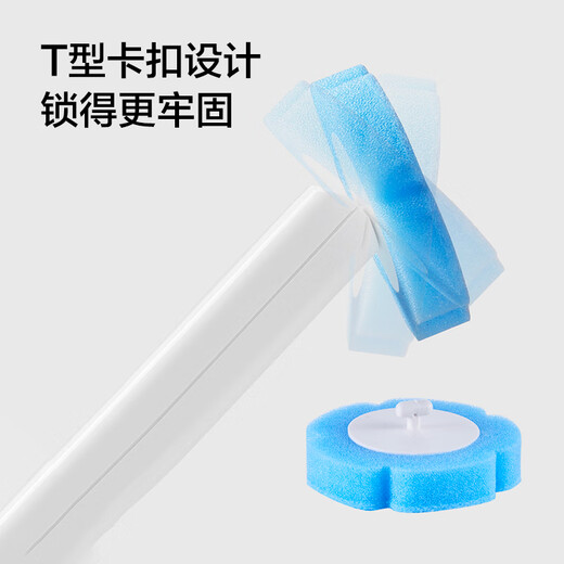 Made in Tokyo, Weijing disposable toilet replacement brush heads, 12 packs, disposable disposable toilet brushes come with cleaning fluid