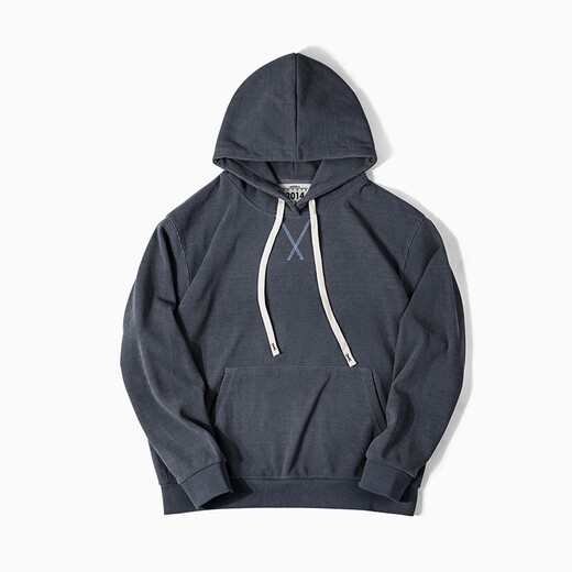 Mr.A380G heavyweight chenille hooded sweatshirt loose pullover corduroy bottoming shirt jacket men's autumn and winter MRA men's wear dark gray L