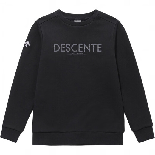 DESCENTE children's sweatshirt logo printed long sleeve gray 130