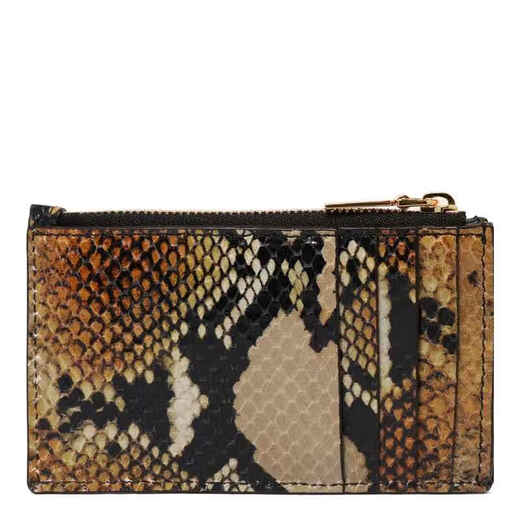 Alexander McQueen CO Luxury Women's Printed Zipper Card Holder Multi One Size