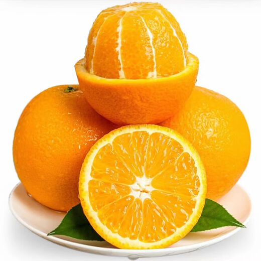 Oranges navel authentiques du Jiangxi Gannan, oranges douces fraîches pelées à la main, expédiées depuis les zones de production principales, fruits frais immédiats, oranges navel Gannan, 10 Jin dans des boîtes égales à 0,5 kilogramme (80-90 gros fruits)