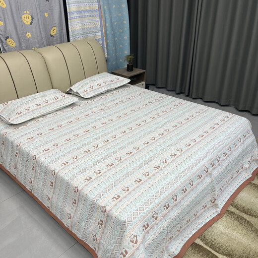 Yonghuanya cotton soft mat six-layer type A cotton crib kindergarten soft mat bed cover comfortable and breathable Panda wide edge 100x240cm vertical grain shrinking (about 90x220)