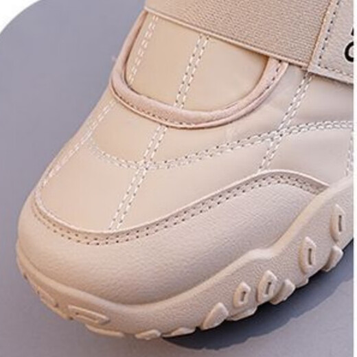 Xuanmo lightweight plus velvet warm high-top cotton boots for women 2025 winter new thick-soled heightening sports and leisure snow cotton boots Khaki 35 - Spot goods shipped in seconds, free shipping insurance