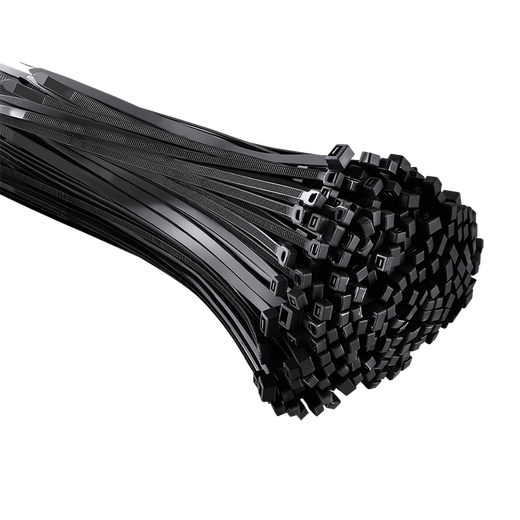 TYO national standard black cable ties, industrial grade thickened nylon cable ties, large and small sizes, multiple Specifications, strapping straps, 3*100 (width 2.5mm) black - 100 pieces