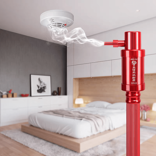 Fire smoke gun telescopic two-in-one smoke and temperature detection instrument testing equipment ABS-YW11 (spiral type)