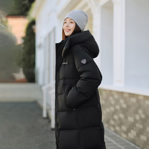 Tambor Down Jacket Women's Long Removable Hood Winter Sports Warm Jacket 5550888D Black 170