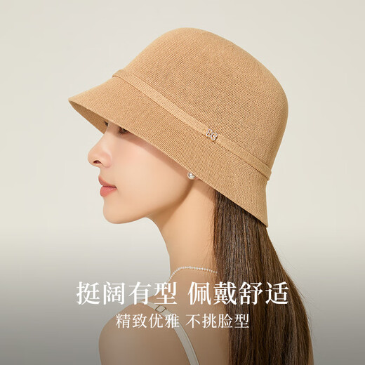 上海故事2025春夏新款防晒遮阳帽子女镂空透气渔夫帽礼盒 快递 可调节(-cm)