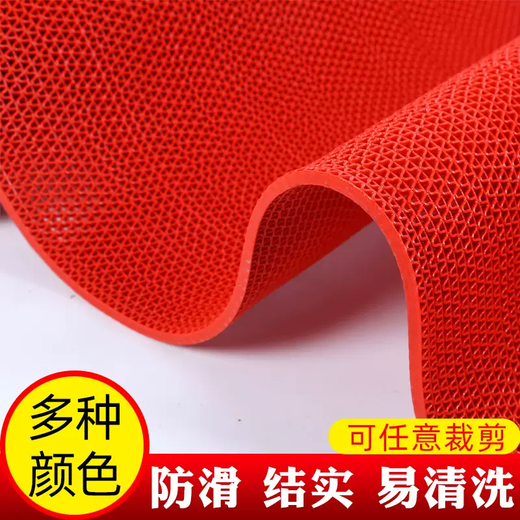 Yusenyi non-slip mat bathroom thickened PVC plastic carpet waterproof bathroom toilet kitchen floor mat outdoor anti-gray cooked glue can not be torn and encrypted whole roll 0.9 meters wide x 15 meters