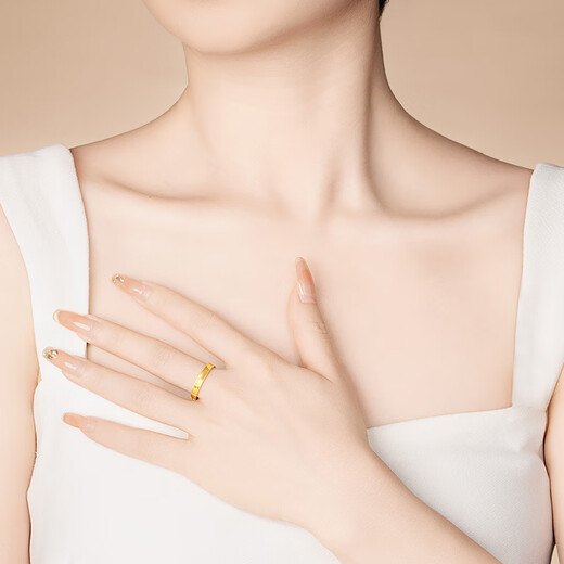 Shuibei Gold Pure Gold 999 Half Circle Crushed Ice Open Ring 5D Hard Gold Craftsmanship Birthday and Anniversary Gift for Friends Pure Gold Half Circle Crushed Ice Open Ring Gold Weight Approximately 3.5 Grams + Refund for More