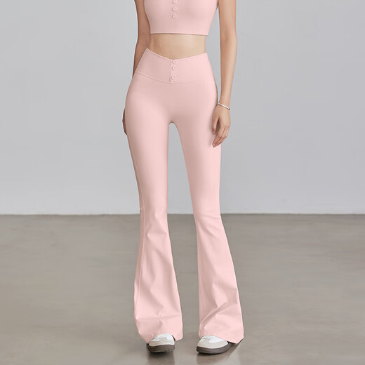 British Next Road co-branded sports suit for women summer 2025 new fitness Pula improves elasticity yoga wear naked crystal powder pants S