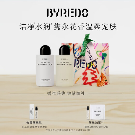BYREDO Official Body Care Gift Box Set No Man's Land Rose Body Lotion Shower Gel Birthday Gift No Man's Land Body Care Gift Box