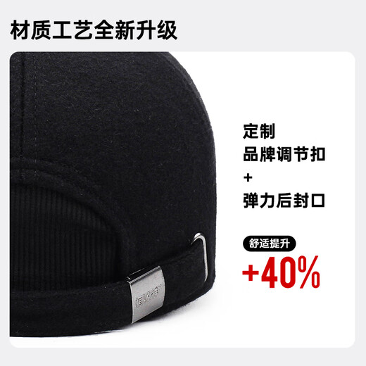 Hengyuanxiang hat men's autumn and winter velvet warm baseball cap for middle-aged and elderly people as a New Year's birthday gift for dad