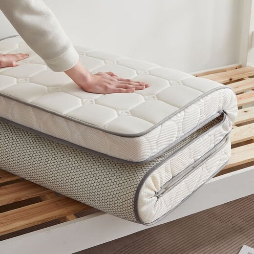 Children's spliced mattress customized single student dormitory mattress 1.2 meters 190x80x180x90x170x70x60 antibacterial mattress-(new large rose white about 6cm) 50*180cm bed