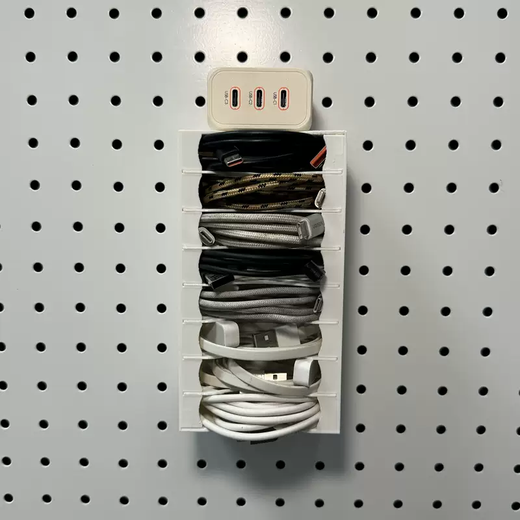 Yusenyi round hole metal hole plate accessories, data cable storage box, adjustable compartment storage box, hole diameter 6, hole spacing 25mm black, 6 layers, hole diameter 6, hole spacing 25mm black