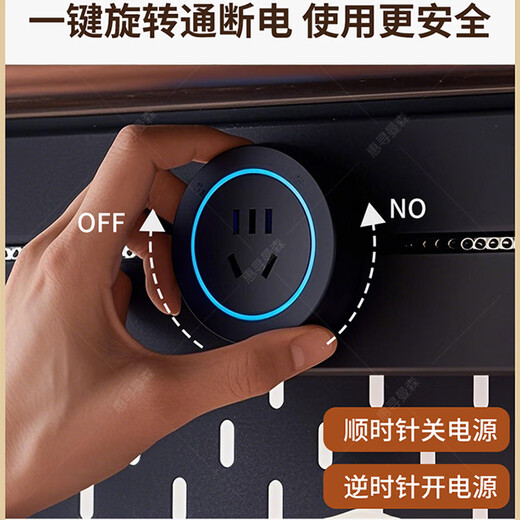 Huixun aparador de madera maciza gabinete de almacenamiento de cocina sala de estar gabinete de té multifuncional de gran capacidad gabinete de almacenamiento integrado gabinete de vino color nogal negro #toda madera maciza sin chapa/con enchufe integrado 200*40*181