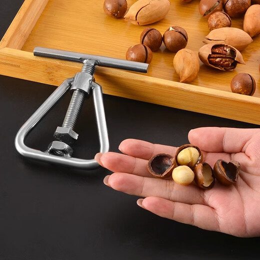 Cordelus opens the nut god walnut almond macadamia nut shell opener stainless steel nut clamp tool tightening the large and small mouth opener