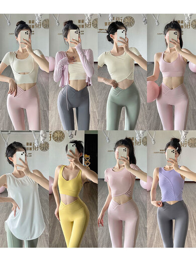 Gogoyoga high-end sports Pilates yoga pants for women in summer buttock slimming fitness pants tights for outer wear gray (A version) S (recommended 80-100Jin Jin equals 0.5 kg)
