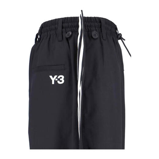 Y-3 Men's Casual Pants Breathable and Comfortable Elastic Straight Casual Daily Sports Pants Simple Black One Size | XXL