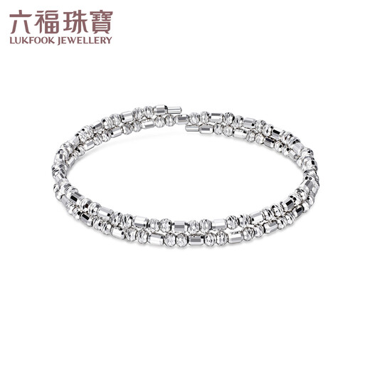 Lukfook Jewelry Platinum Bracelet Stars in the Sky Platinum 950 Double Circle Stretch Bracelet Price HEP0005DS Approximately 13.35 grams