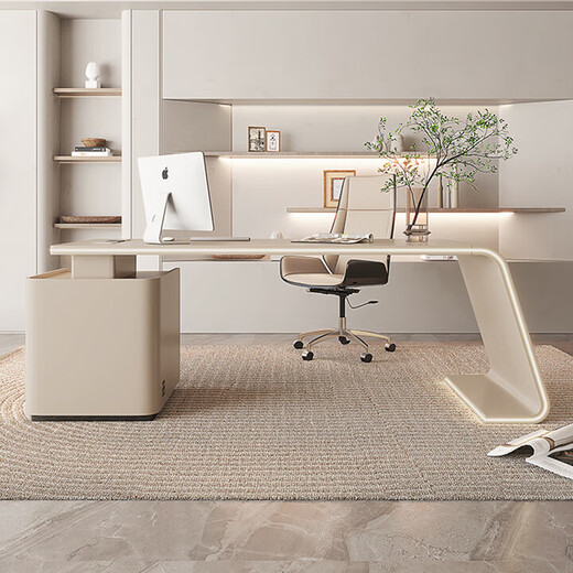 Painted light luxury boss table modern minimalist design office desk and chair living room office desk bedroom study desk 1400*600*750