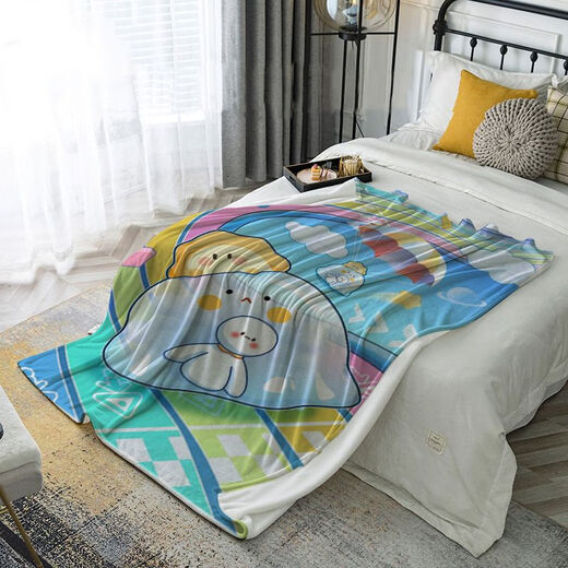 Eggman Party Cartoon Anime Flannel Blanket Dormitory Sheet Bed Blanket Children Baby Nap Blanket DZPD-1 70cm*100cm X Leg Cover Blanket