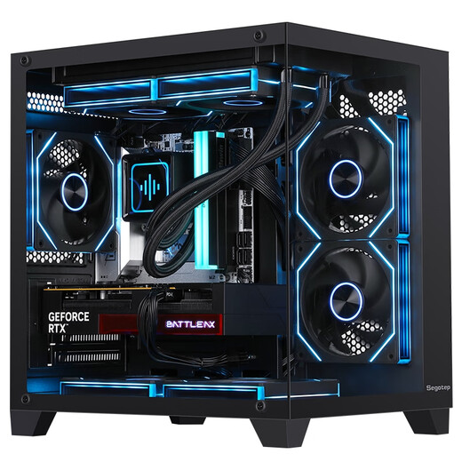 Colorful AMD 5600X/5700X/5050/5060/5060ti DIY game console assembly computer design live broadcast desktop computer 3A masterpiece with two 5600+RTX5060 black single console