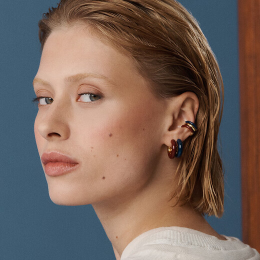 AGATHA/Aijiasha French Rio enamel earrings for women, birthday gifts for girlfriends and best friends, high-end earrings