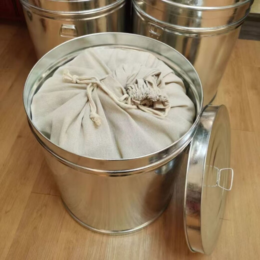 Your secretary’s tangerine peel storage sealed can, extra thick tea bucket, household large-capacity insect-proof and moisture-proof rice bucket, grain iron bucket, 2 Jin Jin is equal to 0.5 kg, tangerine peel bucket width 30 height 35 free cloth bag