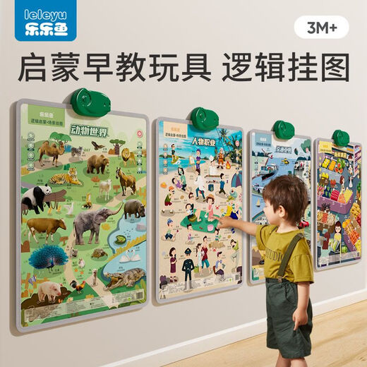 山头林村宝宝有声早教挂图幼儿童认知发声墙贴点读机婴儿学习神器 【全家福-顶配8张】适用0-6岁