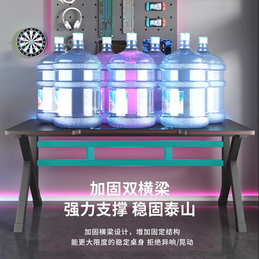 Computer desk desktop home e-sports game table office desk simple study desk simple white carbon fiber pattern single table-120*60